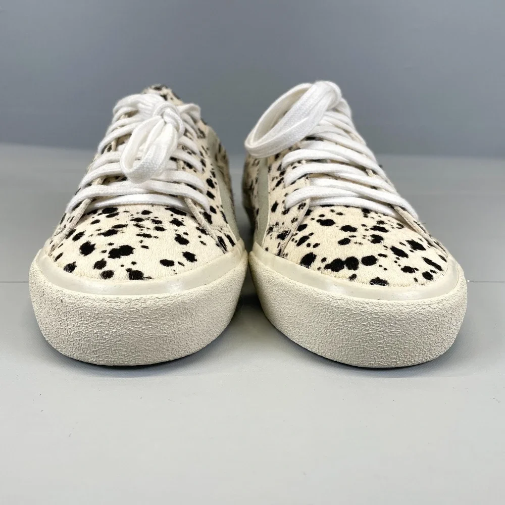 Madewell Sidewalk Low Sneakers Womens Size 8 Spatter-Painted Calf Hair Shoes